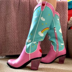 DOLLS KILL CARE BARE COWBOY BOOTS